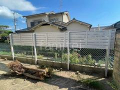 29日　目隠しフェンス塀 LIXIL AB YS3型 2段柱 上段のみ奈良県 奈良市 T様邸